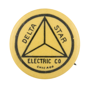 Delta Star Electric Company Advertising Button Museum