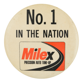 Milex Precision Auto Tune Up Advertising Button Museum