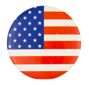 American Flag Circle Art Button Museum