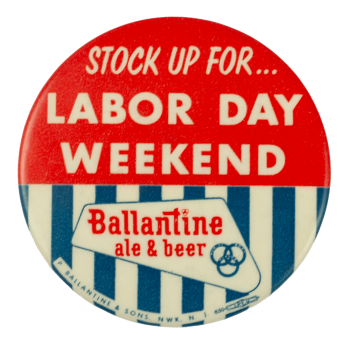 Ballantine Ale and Beer Beer Busy Beaver Button Museum