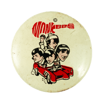 The Monkees in a Car Music Busy Beaver Button Museum