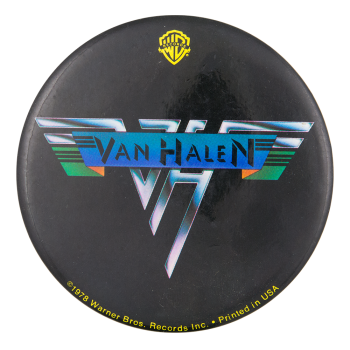 Van Halen Warner Brothers Music Button Museum