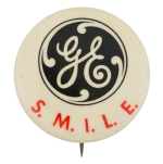 General Electric Smile Advertising Button Museum