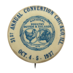 National Poultry Butter and Eggs Convention Chicago Button Museum
