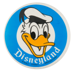Disneyland Donald Duck Entertainment Busy Beaver Button Museum