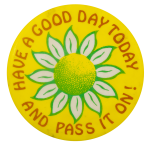 Have a Good Day Daisy Ice Breakers Busy Beaver Button Museum