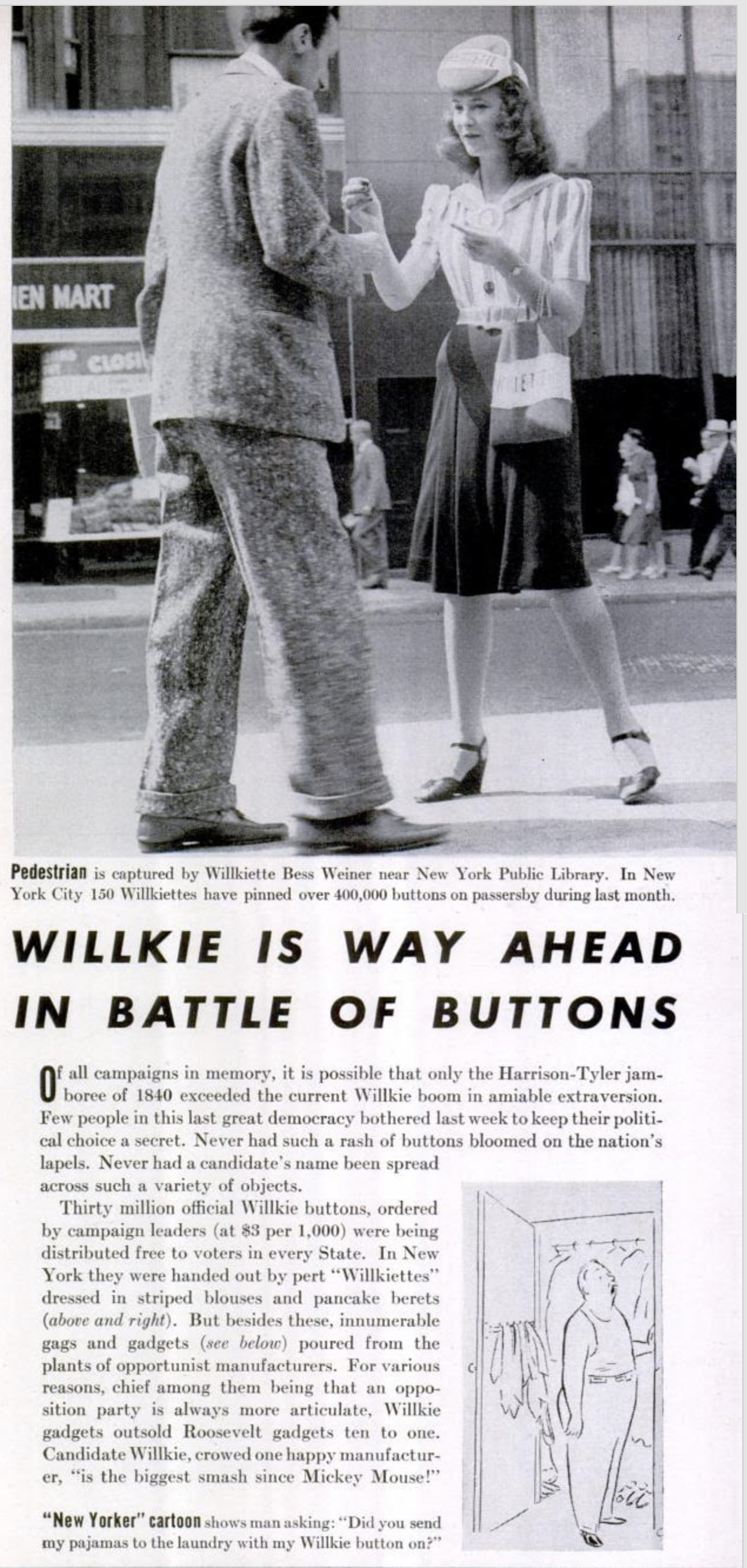 Pedestrian and a Willkiette