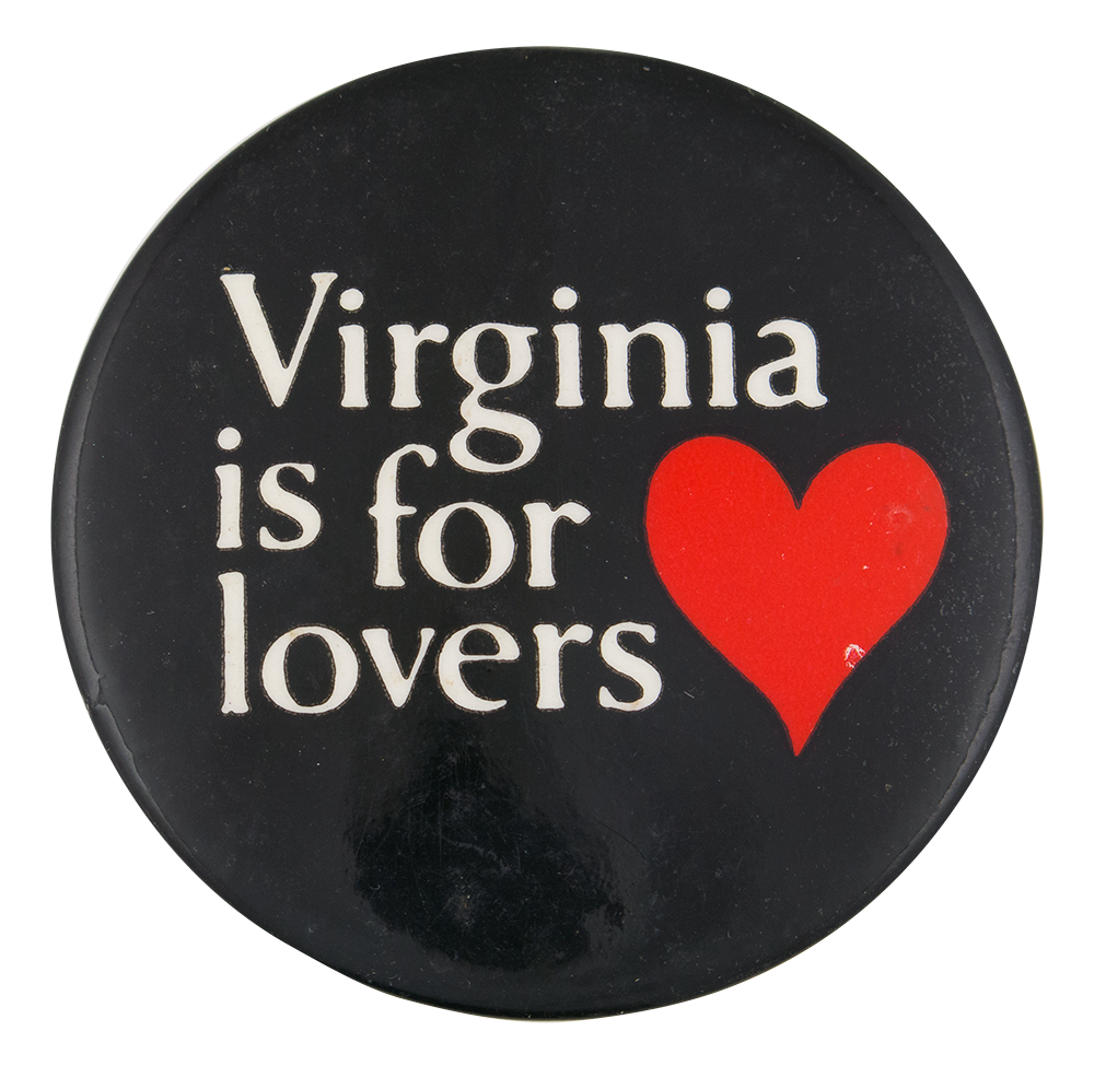 Virginia Is For Lovers Black Busy Beaver Button Museum