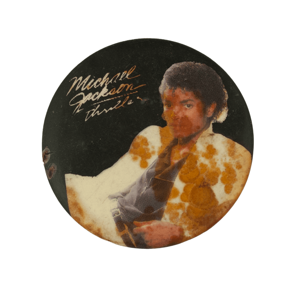 Michael Jackson Thriller Alternate Version Busy Beaver Button Museum