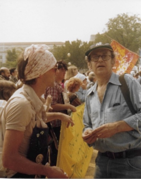 Marshall Levin at a demonstration