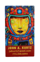 John Kurtz Business Card Art Busy Beaver Button Museum