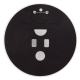 Chicago Blackhawks Logo button back Chicago Button Museum