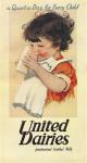United Dairies poster: A Quart-a-Day for Every Child, 1933