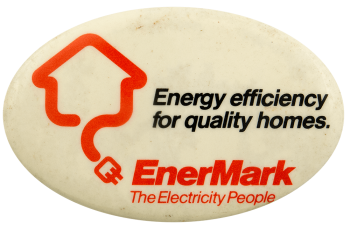 EnerMark The Electricity People Advertising Busy Beaver Button Museum