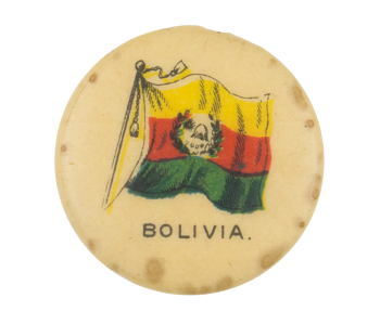 Bolivia Flag Advertising Button Museum