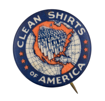 Clean Shirts Of America Advertising Button Museum
