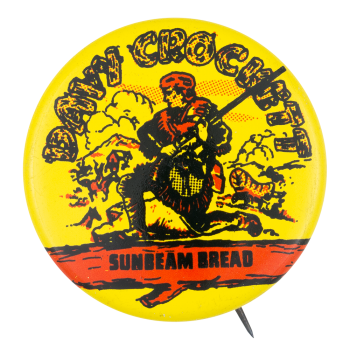 Davy Crockett Sunbeam Bread Advertising Button Museum