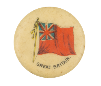 Great Britain Flag Advertising Button Museum