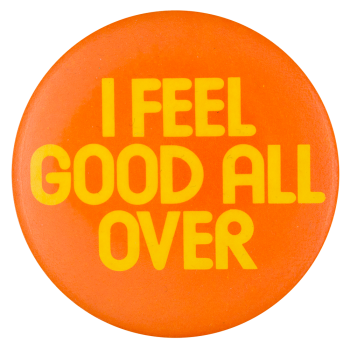 I Feel Good All Over Jamaica Air Advertising Busy Beaver Button Museum