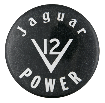 Jaguar Power Advertising Button Museum