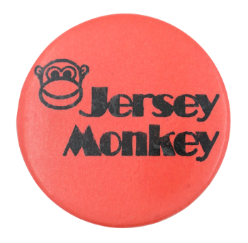 Jersey Monkey Advertising Button Museum