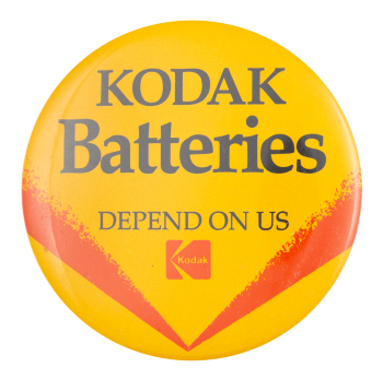 Kodak Batteries Advertising Busy Beaver Button Museum