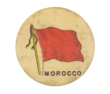 Morocco Flag Advertising Button Museum