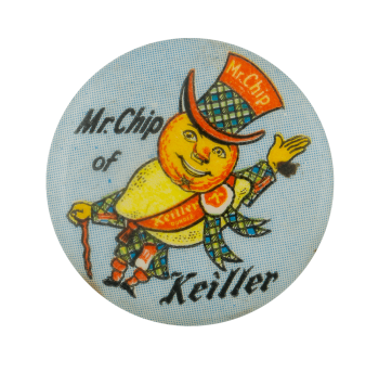 Mr. Chip of Keiller Advertising Busy Beaver Button Museum