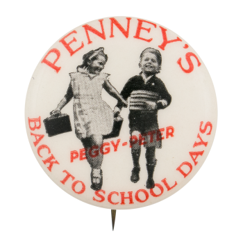 Penney's Back To School Days Advertising Button Museum