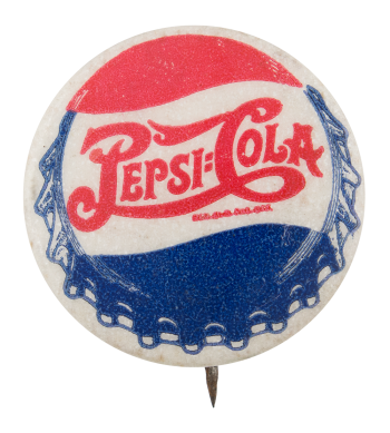 Pepsi-Cola Bottle Cap Advertising Button Museum