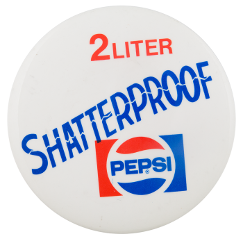 Pepsi Shatterproof Advertising Button Museum