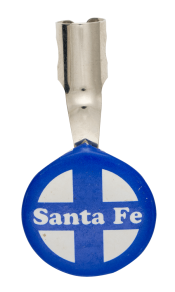 Santa Fe Railroad Advertising Button Museum