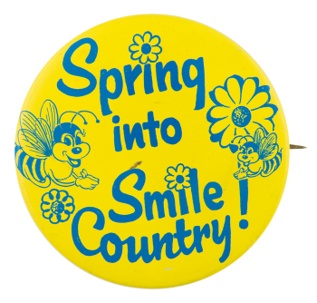 Spring Into Smile Country Jewel-Osco Advertising Button Museum