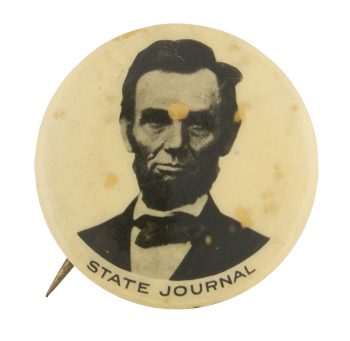 State Journal Newspaper Advertising Button Museum