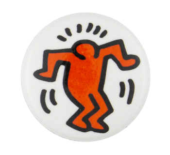Keith Haring Person Art Button Museum