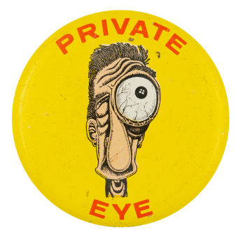 Basil Wolverton Private Eye Art Button Museum