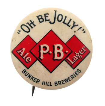 Bunker Hill Breweries Beer Button Museum
