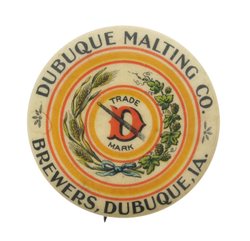 Dubuque Malting Company Beer Button Museum