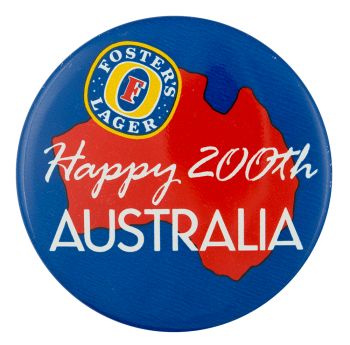 Foster's Lager Australia Beer Button Museum