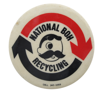 national BOH Recycling Beer Button Museum