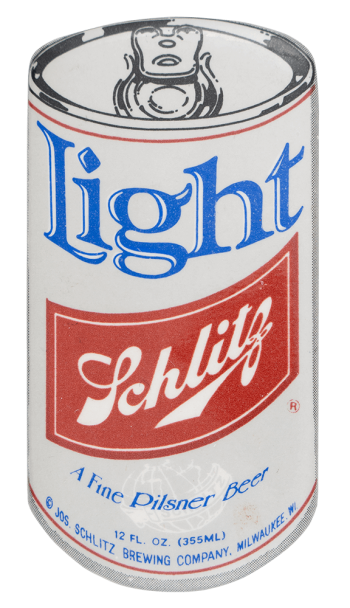 Schlitz Light Can Beer Button Museum