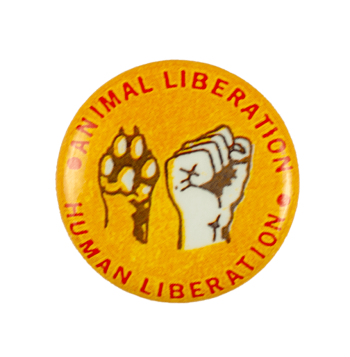 Animal Liberation Human Liberation Cause Busy Beaver Button Museum