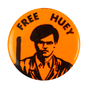 Free Huey Portrait Cause Busy Beaver Button Museum