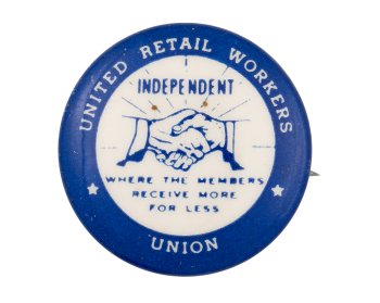 United Retail Workers Union Club Button Museum