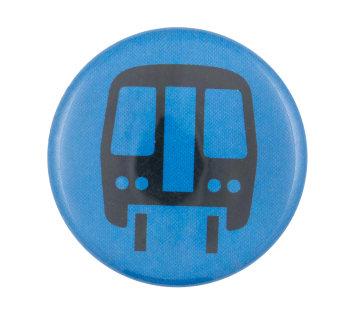Chicago Elevated Train Blue Chicago Button Museum