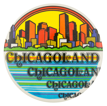 Chicagoland Skyline Chicago Button Museum
