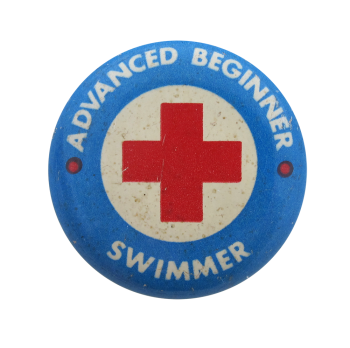 Advanced Beginner Swimmer Club Button Museum