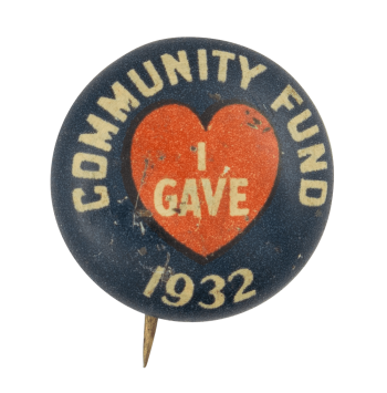 Community Fund 1932 Club Button Museum