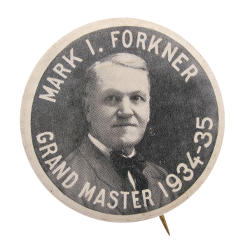 Mason's Grandmaster Mark I. Forkner Club Button Museum