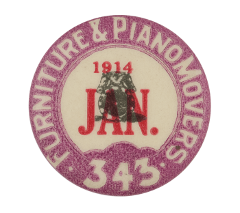 Furniture & Piano Movers Club Button Museum